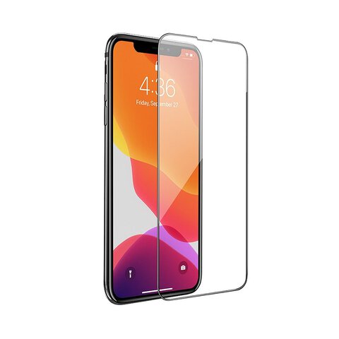 HOCO szko hartowane HD 5D Guardian shield (SET 10in1) - do iPhone Xr / 11 czarny (G14)