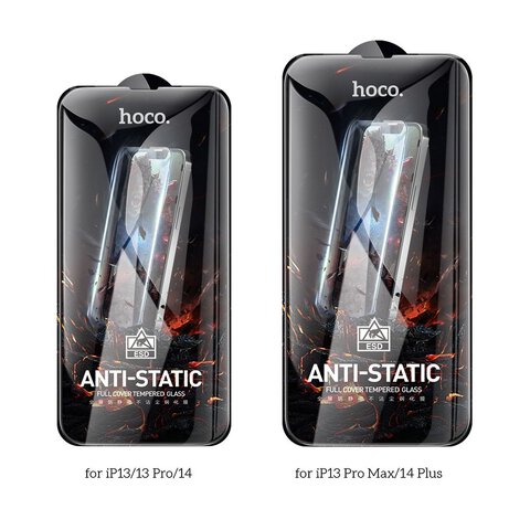 HOCO szko hartowane HD Anti-static (SET 25in1) - MULTIPACK do iPhone 14 Plus / 13 Pro Max (G10)