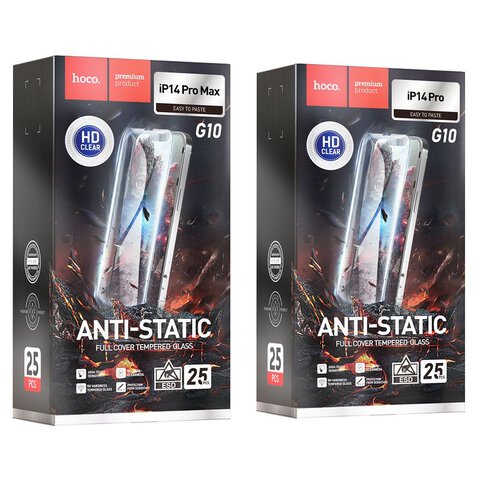 HOCO szko hartowane HD Anti-static (SET 25in1) - MULTIPACK do iPhone 14 Pro Max (G10)