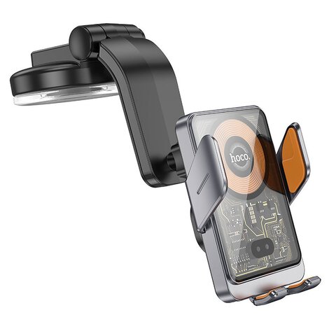 HOCO uchwyt samochodowy indukcyjny do szyby / deski 15W HW8 czarny HOCO uchwyt samochodowy indukcyjny do szyby / deski 15W HW8 czarny