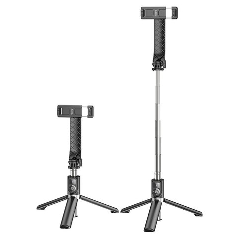 HOCO uchwyt selfie z pilotem bezprzewodowym tripod K20 czarny