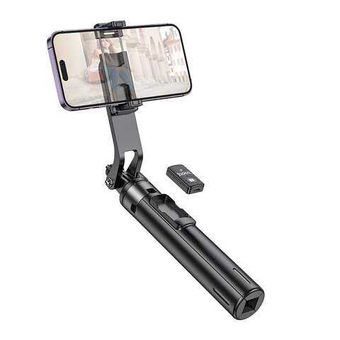 HOCO uchwyt selfie z pilotem bezprzewodowym tripod K21 czarny