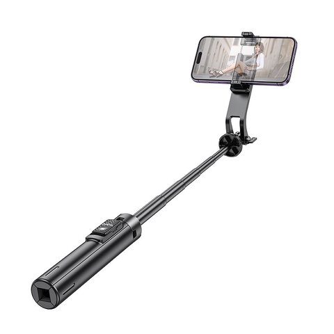 HOCO uchwyt selfie z pilotem bezprzewodowym tripod K21 czarny