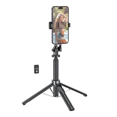HOCO uchwyt selfie z pilotem bezprzewodowym tripod K21 czarny