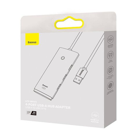 Hub USB 3.0 4-portowy 4xUSB 3.0 Baseus WKQX030201 2m