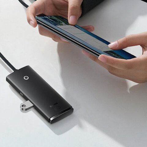 Hub USB 3.0 4-portowy 4xUSB 3.0 Baseus WKQX030201 2m