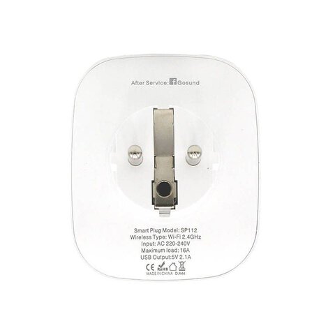 Inteligentne gniazdko WiFi / watomierz + 2x USB Gosund SP112