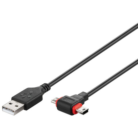 Kabel 2w1 mini / micro USB 1m Goobay 96290