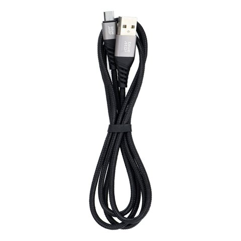 Kabel Blue Star z oplotem ze zczem micro USB 2A