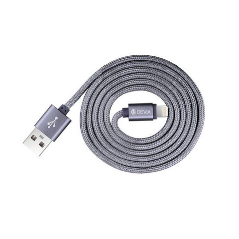 Kabel DEVIA certyfikowany MFI 1,2m do iPhone Lightning grey