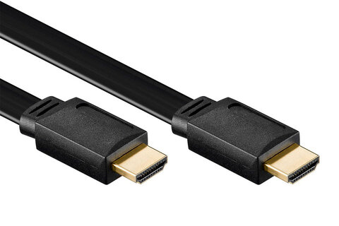Kabel HDMI-HDMI High Speed with Ethernet płaski 1.4b 3m