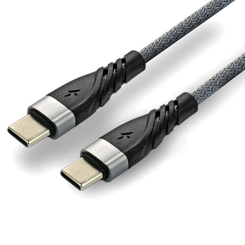 Kabel pleciony USB - C Typ-C everActive CBB-1PDG - szybkie ładowanie - 1m szary