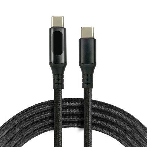 Kabel przewód USB-C PD LCD 300cm everActive CBB-3PDL Power Delivery 2.0 z obsługą szybkiego ładowania 2,25A/20V 45W