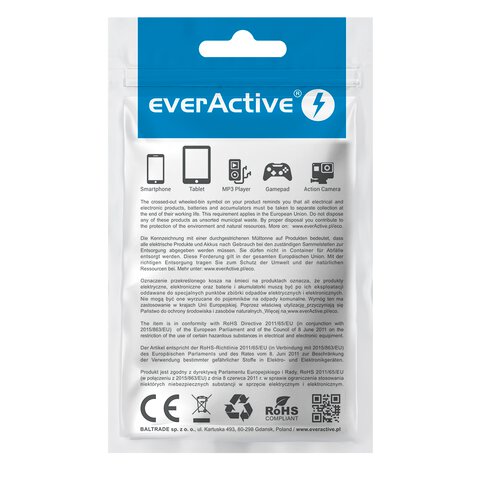 Kabel przewód USB-C PD LCD 300cm everActive CBB-3PDL Power Delivery 2.0 z obsługą szybkiego ładowania 2,25A/20V 45W