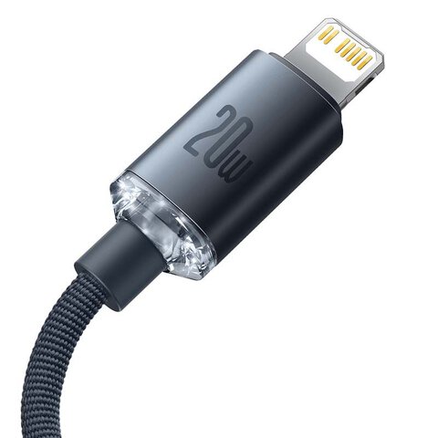 Kabel USB-C - Apple Lightning 1,2m Baseus Crystal CAJY000201 20W PD Quick Charging