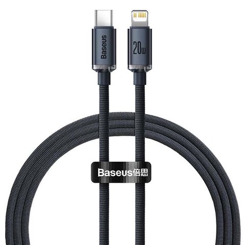 Kabel USB-C - Apple Lightning 2m Baseus Crystal CAJY000301 20W PD