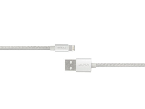 Kabel ROMOSS do Apple iPad, iPhone lightning srebrny