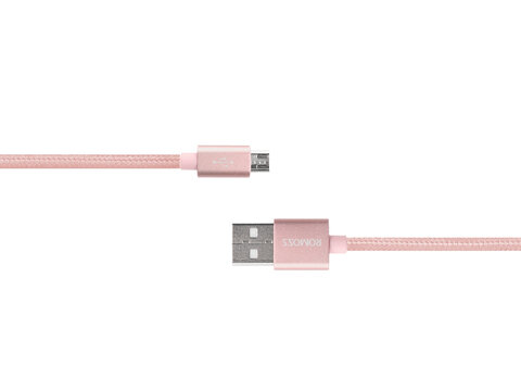 Kabel ROMOSS do Samsung, Huawei, Nokia micro USB różowy