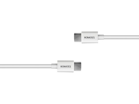 Kabel ROMOSS USB typ C - USB typ C biały 