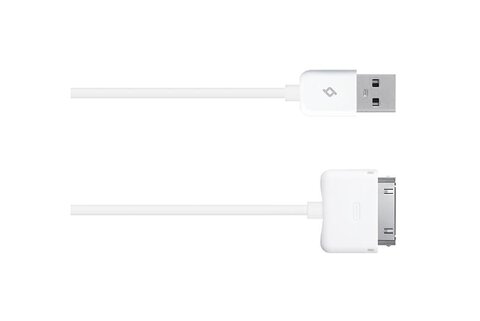 Kabel TTEC Apple 30PIN - USB biały