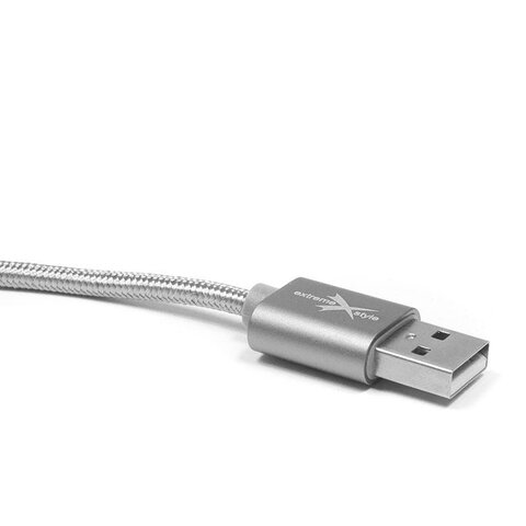 Kabel USB-C do USB 2.0 eXtreme 120cm srebrny
