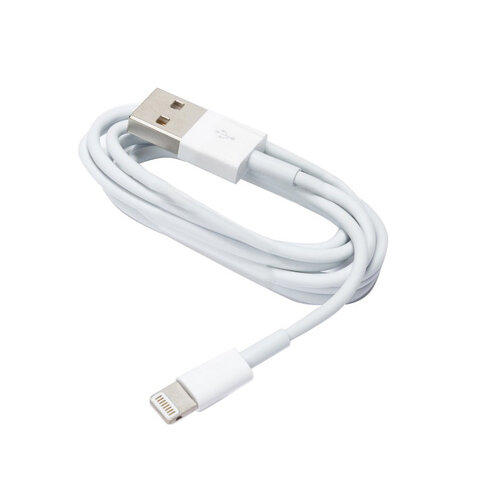 Kabel USB - Lightning 1,0 m 1A biały woreczek