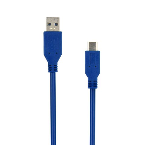 Kabel USB - Typ C 3.1 / USB 3.0 1m niebieski 