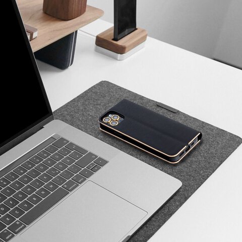 Kabura LUNA Book Gold do HUAWEI P20 Lite czarny