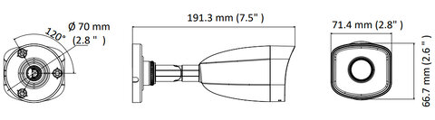 Kamera Tubowa IP 4Mpx HWI-B140H-M 2,8 mm HiWatch 