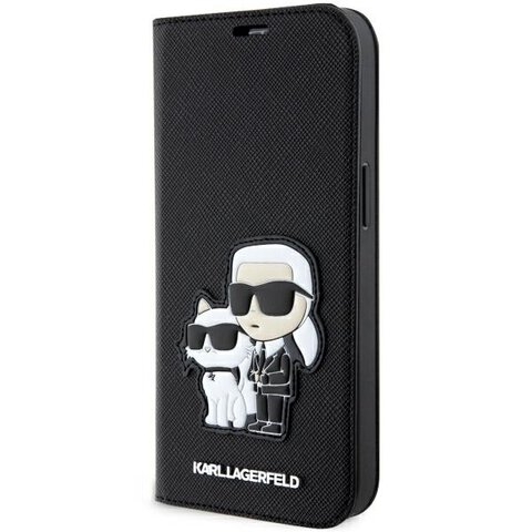 Karl Lagerfeld etui do iPhone 14 Pro Max 6,7" KLBKP14XSANKCPK czarne Saffiano Karl & Choupette