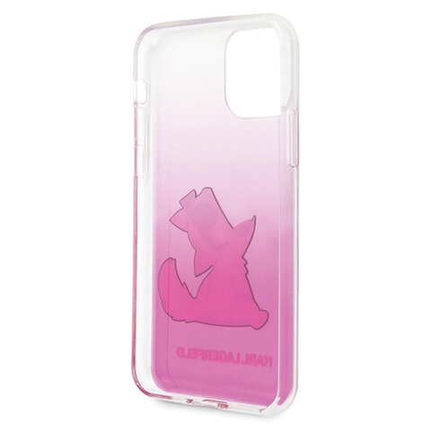 Karl Lagerfeld nakładka do iPhone 11 KLHCN61CFNRCPI różowy hard case Choupette Fun