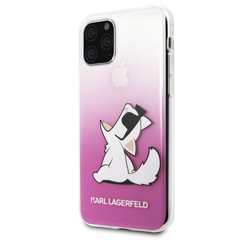 Karl Lagerfeld iPhone 11 Pro KLHCN58CFNRCPI różowy hard case Choupette Fun