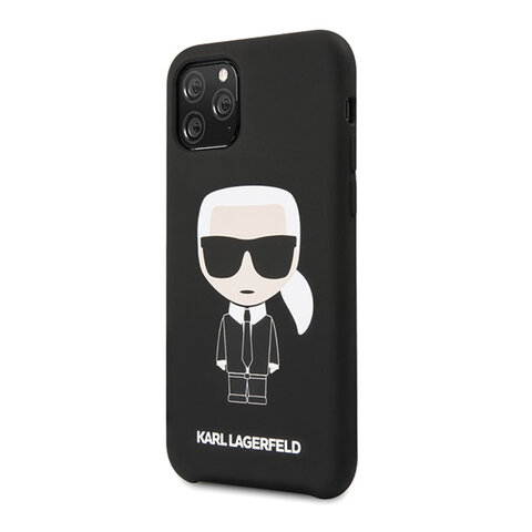 Karl Lagerfeld iPhone 11 Pro KLHCN58SLFKBK czarny hard case Silicone Iconic