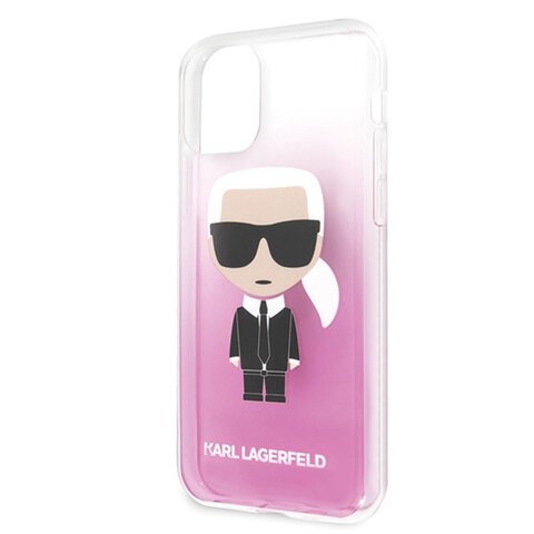 Karl Lagerfeld nakładka do iPhone 11 Pro KLHCN58TRDFKPI różowy hard case Gradient Iconic Karl