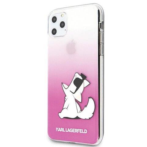 Karl Lagerfeld iPhone 11 Pro Max KLHCN65CFNRCPI różowy hard case Choupette Fun