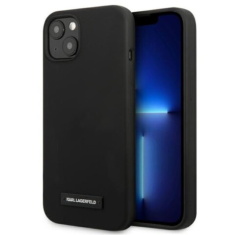 Karl Lagerfeld nakładka do iPhone 13 Mini KLHCP13SSLMP1K czarna hard case Liquid Glitter Logo