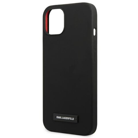 Karl Lagerfeld nakładka do iPhone 13 Mini KLHCP13SSLMP1K czarna hard case Liquid Glitter Logo