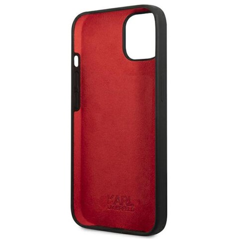 Karl Lagerfeld nakładka do iPhone 13 Mini KLHCP13SSLMP1K czarna hard case Liquid Glitter Logo