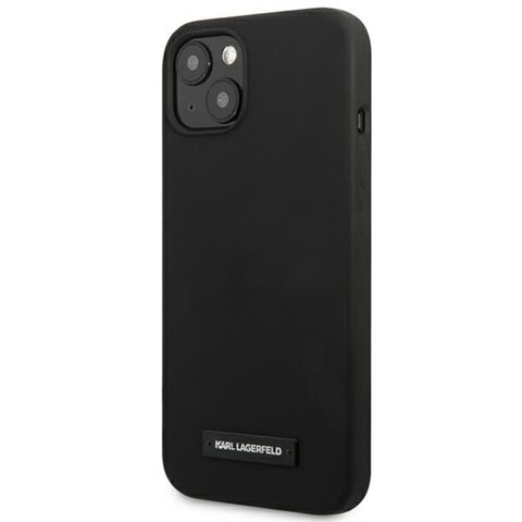 Karl Lagerfeld nakładka do iPhone 13 Mini KLHCP13SSLMP1K czarna hard case Liquid Glitter Logo