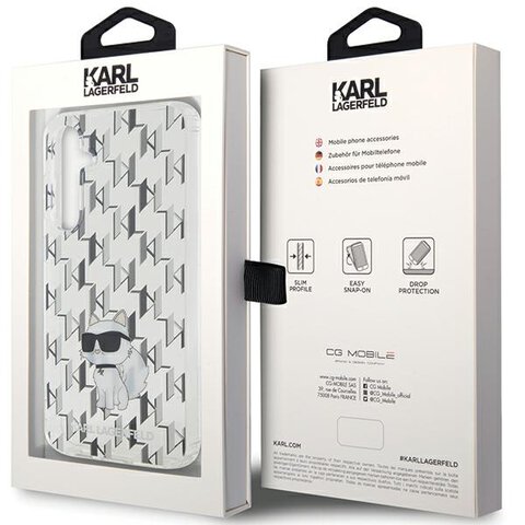 Karl Lagerfeld nakładka do Samsung Galaxy S23 FE KLHCS23FEHNCMKLT KARL HC IML C MONOGRAM transparentna