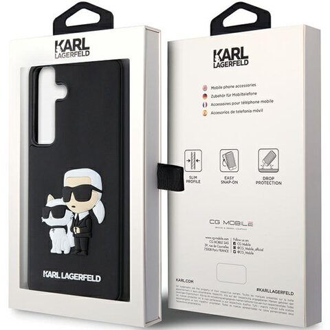 Karl Lagerfeld nakładka do Samsung Galaxy S24+ KLHCS24M3DRKCNK czarna HC 3D RUBBER KC NFT