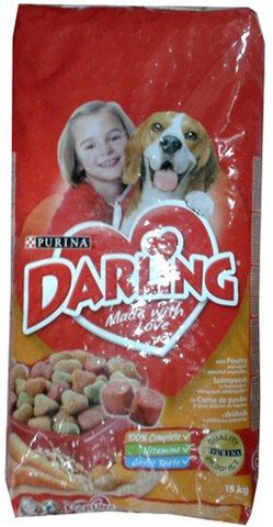 Karma dla dorosłych psów Purina Darling Dog Kurczak z warzywami 15kg