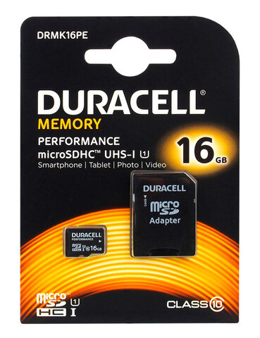 Karta pamięci microSDHC Duracell 16GB class 10 UHS-I
