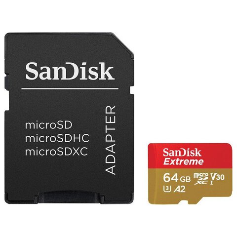 Karta pamięci SanDisk Extreme microSDXC 64GB 667x 160MB/s UHS-I U3 V30 A2
