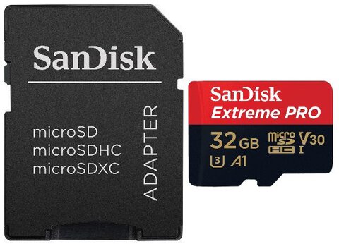 Karta pamięci SanDisk Extreme PRO microSDHC 32GB  667x UHS-I U3 V30 A1 + ADAPTER SD