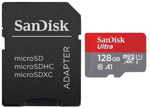Karta pamięci SanDisk ULTRA micro SDXC 128GB 667x 100MB/s + adapter SD + opakowanie na SD i MicroSD