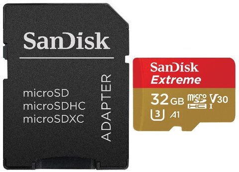 Karta pamięci SanDisk microSD (microSDHC) 32GB Extreme GoPro 667x 100MB/s UHS-I U3 V30 A1