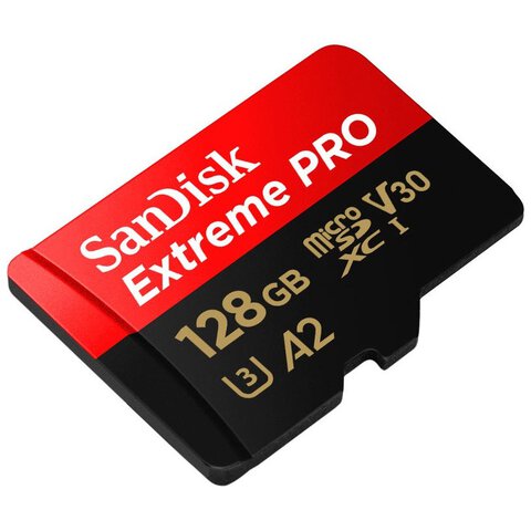 Karta pamięci SanDisk microSD (microSDXC) 128GB Extreme PRO 200MBs / 90MB/s UHS-I U3 V30 A2