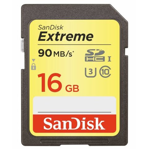 Karta pamięci SanDisk SDHC 16GB Extreme 600x (90MB/s) UHS-I U3 class 10