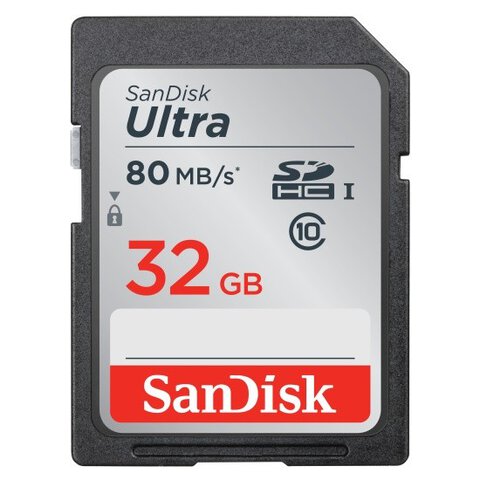 Karta pamięci SanDisk SDHC 32GB Ultra 533x + opakowanie na SD i MicroSD